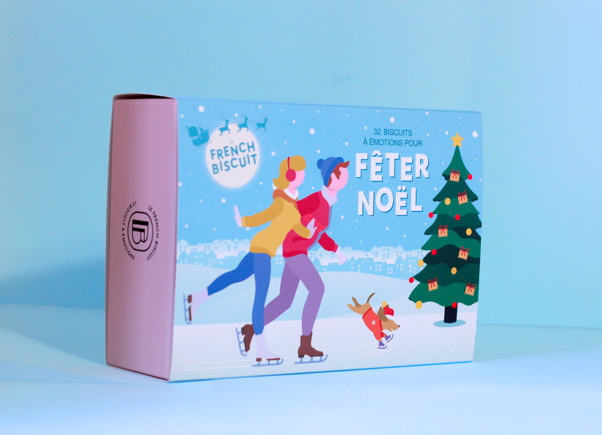 biscuits personnalisés de Noël le french biscuit le petit biscuit français idée cadeau de Noël artisanal made in france cadeau gourmand biscuits à message meilleur biscuit cadeau personnalisé